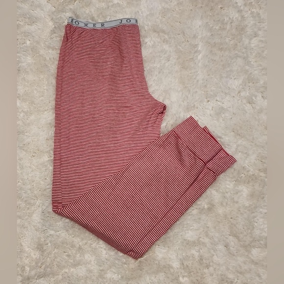 Joe Boxer Women’s Jogger Pajama Pant Red/White Stripes Size Medium EUC - Picture 4 of 5